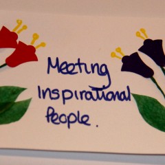 Meeting inspirational people