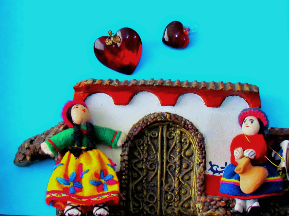 Scene created from traditional mexican handicrafts